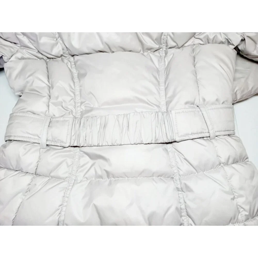 Long winter puffer coat with duffle button design with a zip closure - Picture 10 of 15